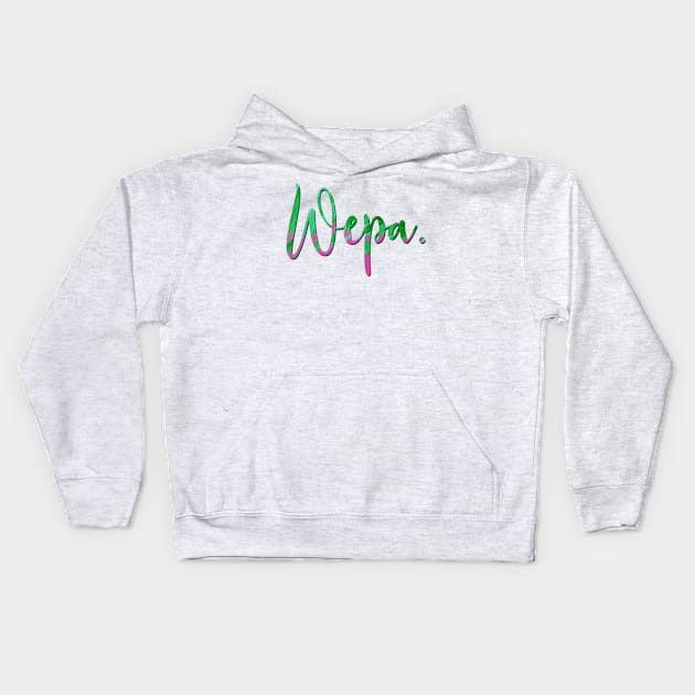 Wepa. Kids Hoodie by Veronica Morales Designer